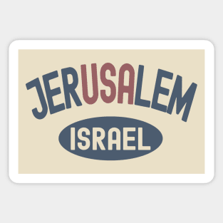 USA - Jerusalem Israel Sticker